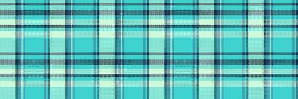 Baby fabric tartan pattern, installing seamless textile plaid. Coat background vector check texture in teal and light colors.