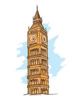 London tower vector illustration