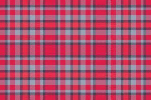 Plaid tartan textile of seamless fabric pattern with a check background vector texture.