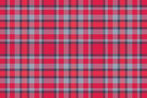 Plaid tartan textile of seamless fabric pattern with a check background vector texture.