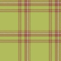 Seamless fabric pattern of background textile texture with a vector check plaid tartan.