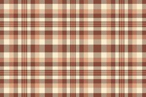 Variety tartan pattern fabric, sofa background seamless vector. Printout plaid textile texture check in red and orange colors. vector