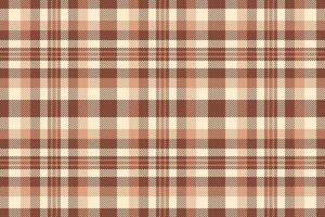 Variety tartan pattern fabric, sofa background seamless vector. Printout plaid textile texture check in red and orange colors. vector