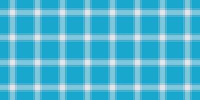 Multicolored fabric vector pattern, thread textile tartan texture. Uk seamless plaid background check in cyan and light colors.
