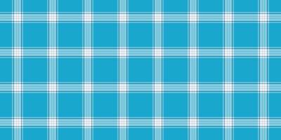 Multicolored fabric vector pattern, thread textile tartan texture. Uk seamless plaid background check in cyan and light colors.