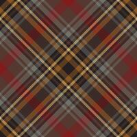 Plaid pattern vector. Check fabric texture. Seamless textile design for clothes, paper print. vector