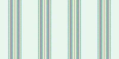 Cotton texture lines fabric, daisy stripe textile seamless. Delicate background pattern vector vertical in white and teal colors.