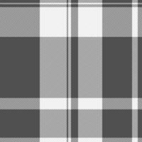 Neat vector tartan seamless, new background pattern plaid. Direct fabric texture textile check in grey and white colors.