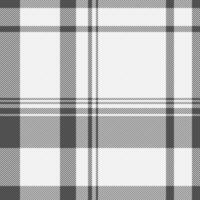 Guy plaid pattern texture, commerce fabric background textile. London tartan vector check seamless in white and grey colors.