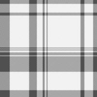 Guy plaid pattern texture, commerce fabric background textile. London tartan vector check seamless in white and grey colors.