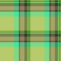 Flowing tartan texture check, material vector pattern plaid. Checker textile background seamless fabric in lime and mint colors.