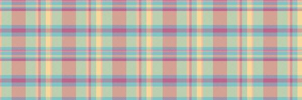 Flooring fabric check plaid, english texture tartan pattern. Show seamless textile vector background in teal and amber colors.