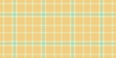 Faded fabric vector pattern, conceptual tartan textile check. Outside texture background seamless plaid in light and amber colors.