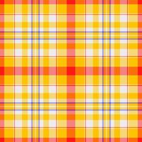 Damask background tartan seamless, november vector fabric textile. Multicolor plaid check texture pattern in yellow and bright colors.