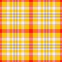 Damask background tartan seamless, november vector fabric textile. Multicolor plaid check texture pattern in yellow and bright colors.