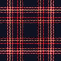 Plaid seamless pattern. Check fabric texture. Vector textile print.