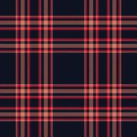 Plaid seamless pattern. Check fabric texture. Vector textile print.