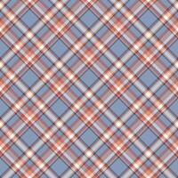 Plaid seamless pattern. Vector background of textile ornament. Flat fabric design.