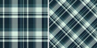 Check texture vector of tartan seamless fabric with a textile pattern plaid background. Set in sea colors for school uniform trends.