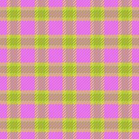 Complexity pattern fabric vector, gift plaid textile texture. Decor seamless check tartan background in lime and violet colors. vector