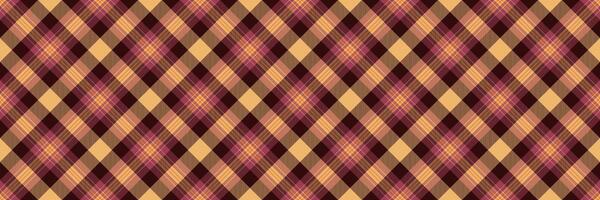 Decorating vector fabric textile, sheet check pattern plaid. Mother seamless background texture tartan in orange and dark colors.