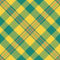 Texture pattern background of seamless vector plaid with a tartan fabric check textile.