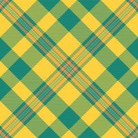 Texture pattern background of seamless vector plaid with a tartan fabric check textile.