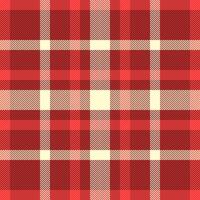 Tracery plaid vector check, creativity fabric seamless textile. Composition background tartan pattern texture in red and light goldenrod yellow colors.