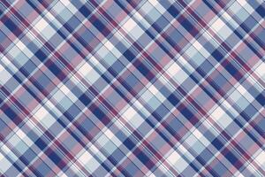 Plaid textile check of pattern texture background with a tartan fabric seamless vector. vector