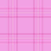 Nostalgic vector tartan pattern, chinese new year background textile check. Magenta texture fabric plaid seamless in pink and light colors.