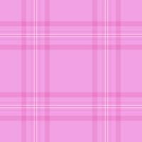 Nostalgic vector tartan pattern, chinese new year background textile check. Magenta texture fabric plaid seamless in pink and light colors.