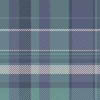 Asymmetric background textile seamless, robe fabric tartan check. Variation texture pattern plaid vector in pastel and teal colors.