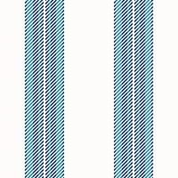 Manufacturing vector texture vertical, grungy background fabric seamless. Quiet pattern textile stripe lines in white and cyan colors.