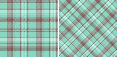 Textile vector seamless of pattern background fabric with a plaid texture tartan check. Set in vintage colors. Striped shirt outfit ideas.