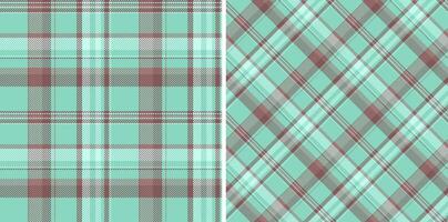 Textile vector seamless of pattern background fabric with a plaid texture tartan check. Set in vintage colors. Striped shirt outfit ideas.