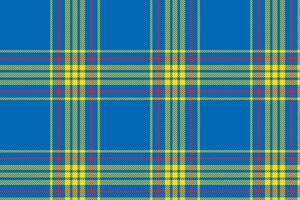 Plaid background, check seamless pattern in blue. Vector fabric texture for textile print, wrapping paper, gift card or wallpaper.