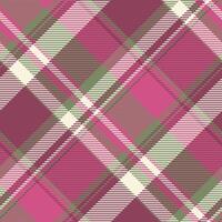 Seamless texture background of check tartan plaid with a pattern vector fabric textile.