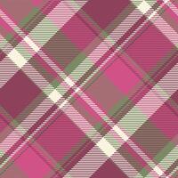 Seamless texture background of check tartan plaid with a pattern vector fabric textile.