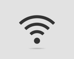 Free wi fi icon. Connection zone wifi vector symbol. Radio waves signal.