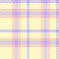 Tartan texture seamless of fabric vector textile with a check plaid background pattern.