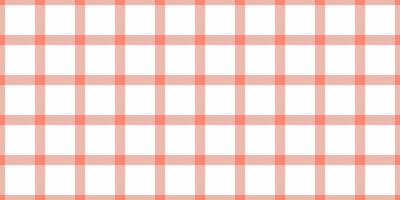 Proud check seamless fabric, quality textile tartan plaid. Multicolor texture pattern vector background in salmon and white colors.