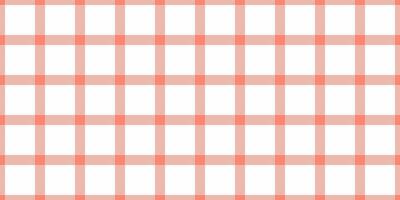 Proud check seamless fabric, quality textile tartan plaid. Multicolor texture pattern vector background in salmon and white colors.