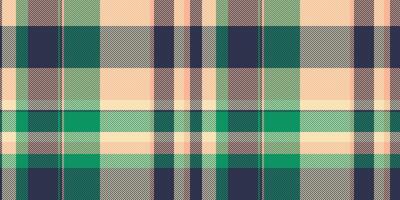 Doodle tartan plaid pattern, christmas card textile check fabric. Bedding vector background texture seamless in dark and moccasin colors.