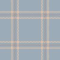 Fabric texture pattern of plaid seamless vector with a tartan textile background check.