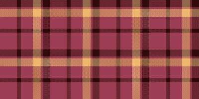 Harvest tartan texture check, naked pattern plaid background. Beige vector textile fabric seamless in red and dark colors.