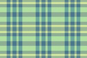 Menswear vector texture fabric, painting check textile tartan. Border background seamless plaid pattern in lime and cyan colors.