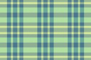 Menswear vector texture fabric, painting check textile tartan. Border background seamless plaid pattern in lime and cyan colors.