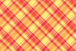 Usa vector check background, nostalgia textile tartan texture. Ornamental plaid fabric pattern seamless in red and orange colors.