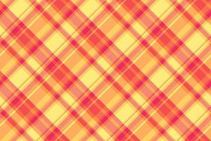 Usa vector check background, nostalgia textile tartan texture. Ornamental plaid fabric pattern seamless in red and orange colors.