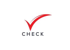 Creative and minimal Check mark logo vector template. Abstract Check logo. Work done logo